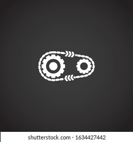 Engineering related icon on background for graphic and web design. Creative illustration concept symbol for web or mobile app.