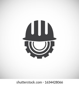 Engineering related icon on background for graphic and web design. Creative illustration concept symbol for web or mobile app.