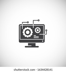 Engineering related icon on background for graphic and web design. Creative illustration concept symbol for web or mobile app.