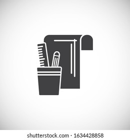 Engineering related icon on background for graphic and web design. Creative illustration concept symbol for web or mobile app.