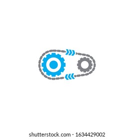 Engineering related icon on background for graphic and web design. Creative illustration concept symbol for web or mobile app.