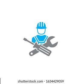 Engineering related icon on background for graphic and web design. Creative illustration concept symbol for web or mobile app.