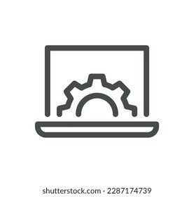 Engineering related icon outline and linear vector.