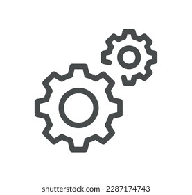 Engineering related icon outline and linear vector.