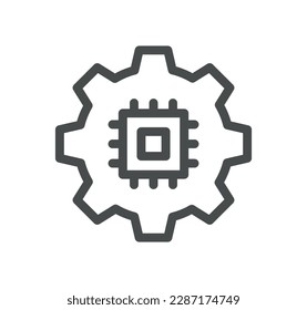 Engineering related icon outline and linear vector.