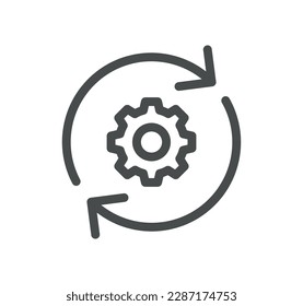 Engineering related icon outline and linear vector.