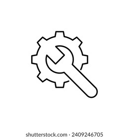 Engineering related icon outline and linear vector.