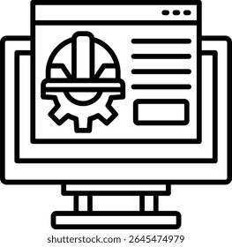 Engineering service vector icon. Can be used for printing, mobile and web applications.