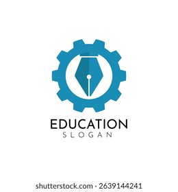 Engineering, servicing, education logo design