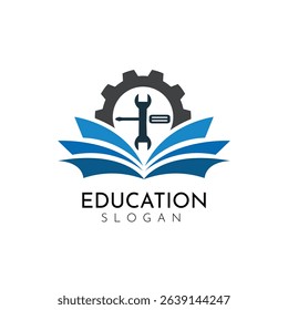Engineering, servicing, education logo design