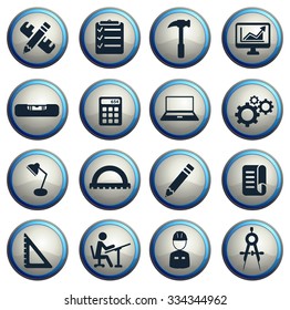 Engineering simply symbol for web icons