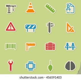 Engineering simply symbol for web icons and user interface