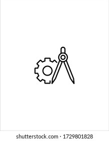 Symbol für technische Fähigkeiten, Symbol für Vektorbester Linie.