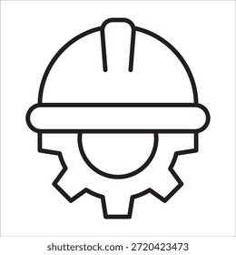 Vector de esquema de icono de stock de ingeniería