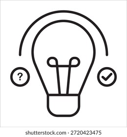 Vector de esquema de icono de stock de ingeniería
