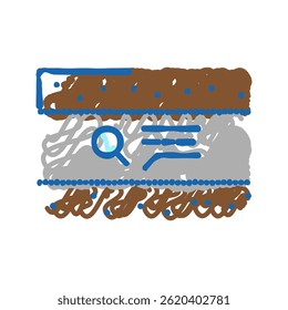 engineering survey pipeline construction doodle icon sketch vector. engineering survey pipeline construction sign. isolated symbol illustration