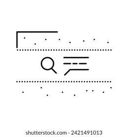 vector de icono de línea de construcción de tubería de estudio de ingeniería. señal de construcción de oleoductos de reconocimiento de ingeniería. símbolo de contorno aislado ilustración negra