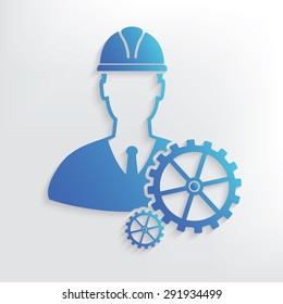Engineering symbol design,clean vector