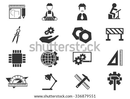 Engineering symbol for web icons