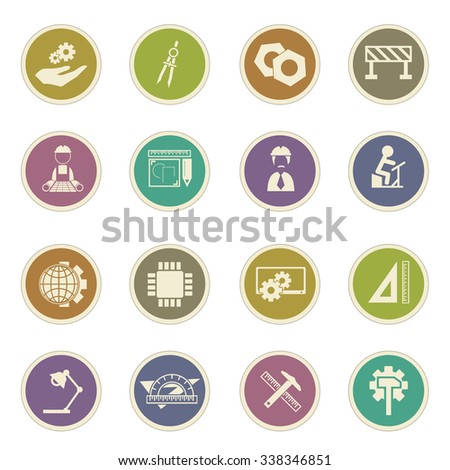Engineering symbol for web icons