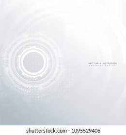 Engineering technology with various elements Digital space for content network  business tech presentation on light color background Vector illustration
