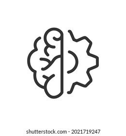 Engineering thin line icon. Symbol in trendy outline style. Premium design for web and apps. Perfect for UI. 