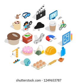 Engineering tool icons set. Isometric set of 25 engineering tool vector icons for web isolated on white background