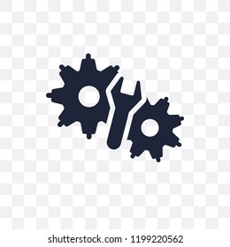 Engineering transparent icon. Engineering symbol design from Programming collection. Simple element vector illustration on transparent background.