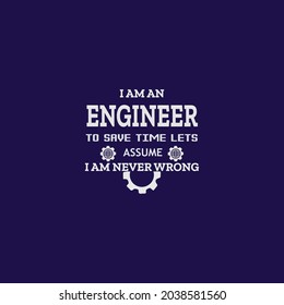 Engineering t-Shirt Design Vector Template