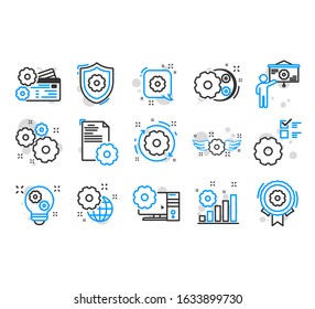 Engineering vector colorful  icons set. Contains such Icons as Manufacturing, Engineer, Production