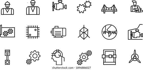 Engineering vector icon. Engineer  icon