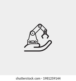Signo de ilustración de icono de vector de ingeniería