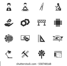 engineering vector icons for user interface design