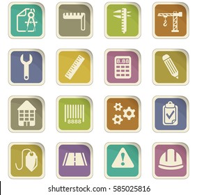 engineering vector icons for user interface design