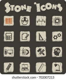 engineering vector icons for web and user interface design