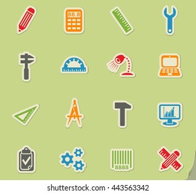 engineering web icons for user interface design