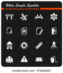 engineering web icons for user interface design