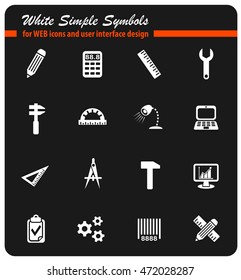 engineering web icons for user interface design