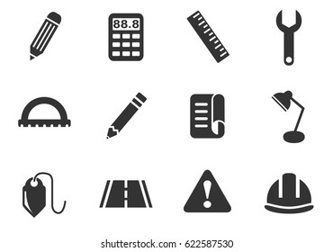 engineering web icons for user interface design