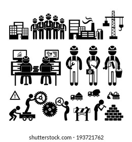 Engineering Workshop Industry Icon Stock Vector (Royalty Free ...