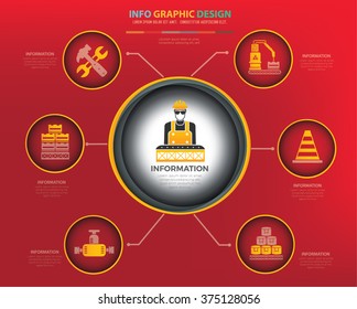 
Engineer,Machine,Industry Infographics Design,clean vector