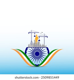 Engineers' Day in India is celebrated on September 15, Vector illustration creative design banner poster social media design for Engineer's Day. happy Labour Day or International Workers Day May
