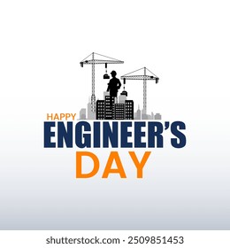 O Dia dos Engenheiros na Índia é comemorado em 15 de setembro, ilustração vetorial design criativo banner design de mídia social para o Dia do Engenheiro. feliz Dia do Trabalho ou Dia Internacional dos Trabalhadores maio