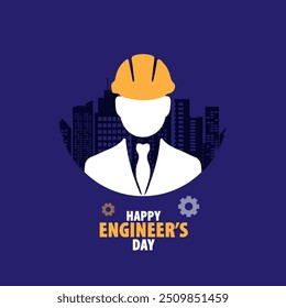 O Dia dos Engenheiros na Índia é comemorado em 15 de setembro, ilustração vetorial design criativo banner design de mídia social para o Dia do Engenheiro. feliz Dia do Trabalho ou Dia Internacional dos Trabalhadores maio