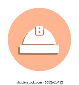 Icono de la insignia del casco del ingeniero. Glifo simple, vector plano de iconos de ingeniería para ui y ux, sitio web o aplicación móvil