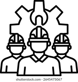 Engineers vector icon. Can be used for printing, mobile and web applications.