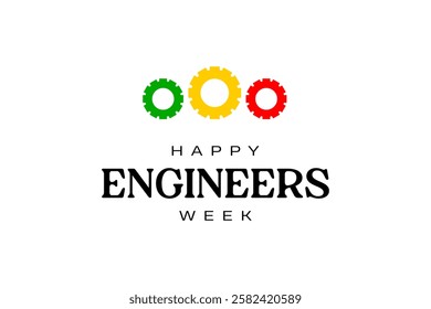 Engineers Week holiday concept vector