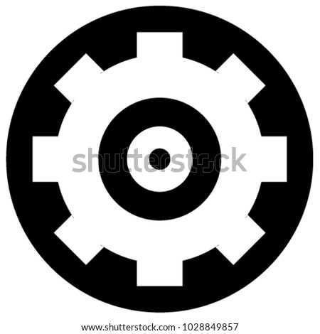 engineman insignia gear icon stock vector royalty free 1028849857