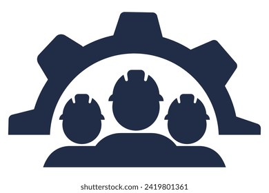Enginner symbol vector icon. Construction helmet vector, concept builder helmet vector ilustration.
