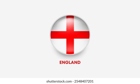 inglaterra bandeira 3d ilustrador vetorial